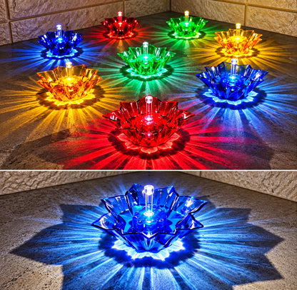 🪔 Smart Diwali LotusGlow™ – 3D LED Lotus Diyas with Automatic Water-Sensor Lighting