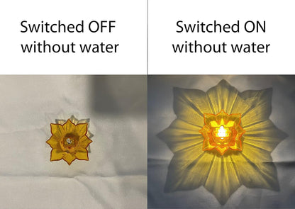 🪔 Smart Diwali LotusGlow™ – 3D LED Lotus Diyas with Automatic Water-Sensor Lighting